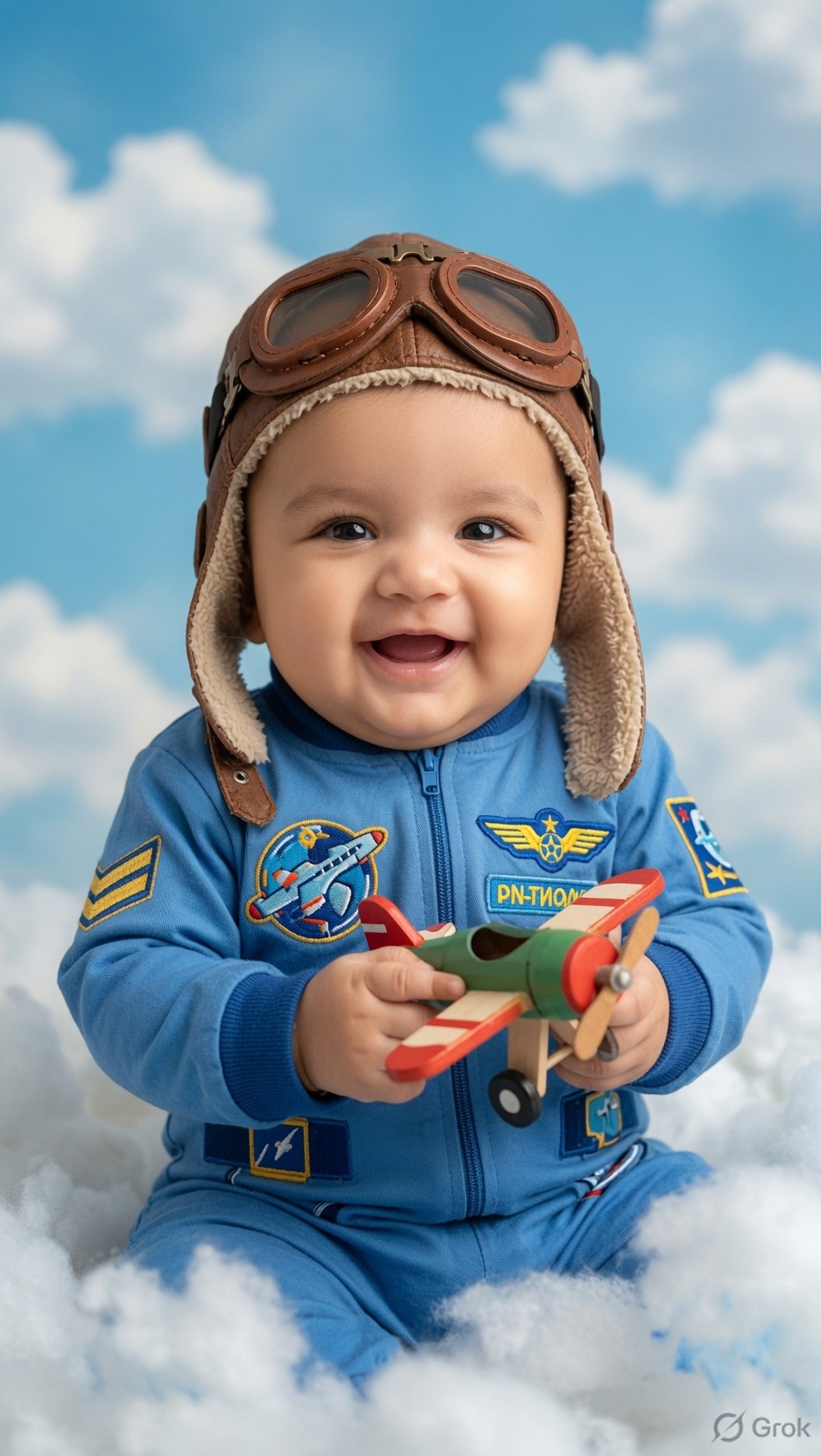 After: AI-styled baby portrait