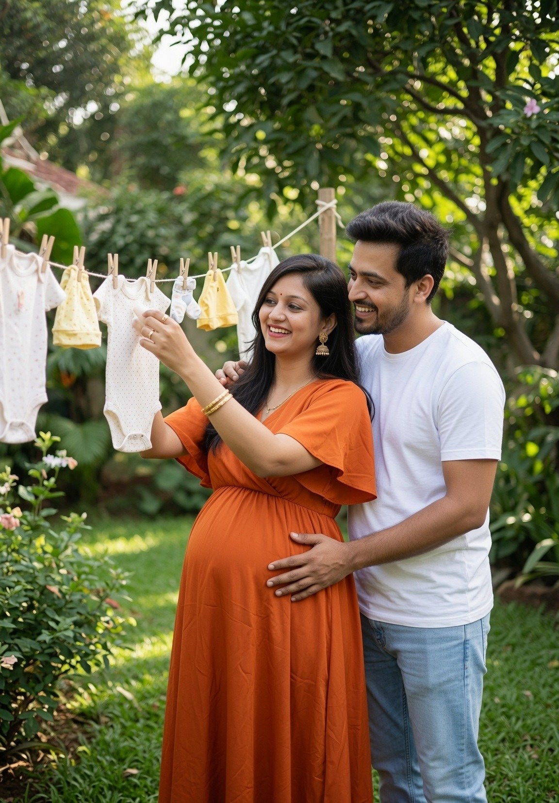 AI maternity photoshoot example